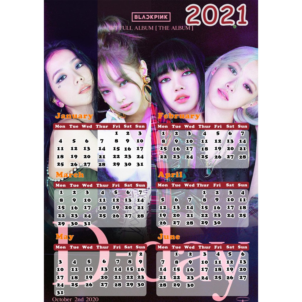 [Lịch Hot 2021] Lịch để bàn 2021 Lịch poster Blackpink , Rap Việt , và poster phim Hàn Quốc nổi tiếng kèm đế để lịch