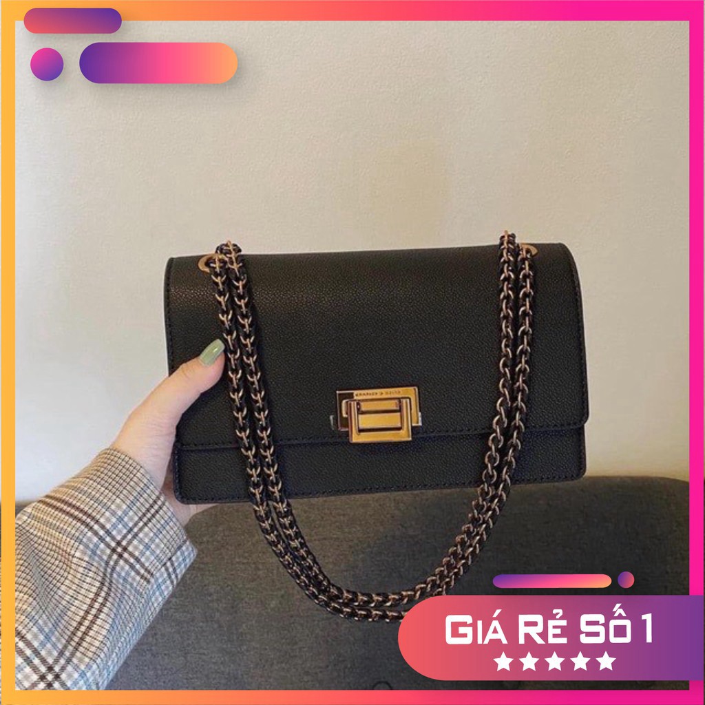 Túi Xách Nữ - Túi Đeo Chéo CLK Nắp Sập Đựng Đồ Size 24cm Da Mềm - TX806
