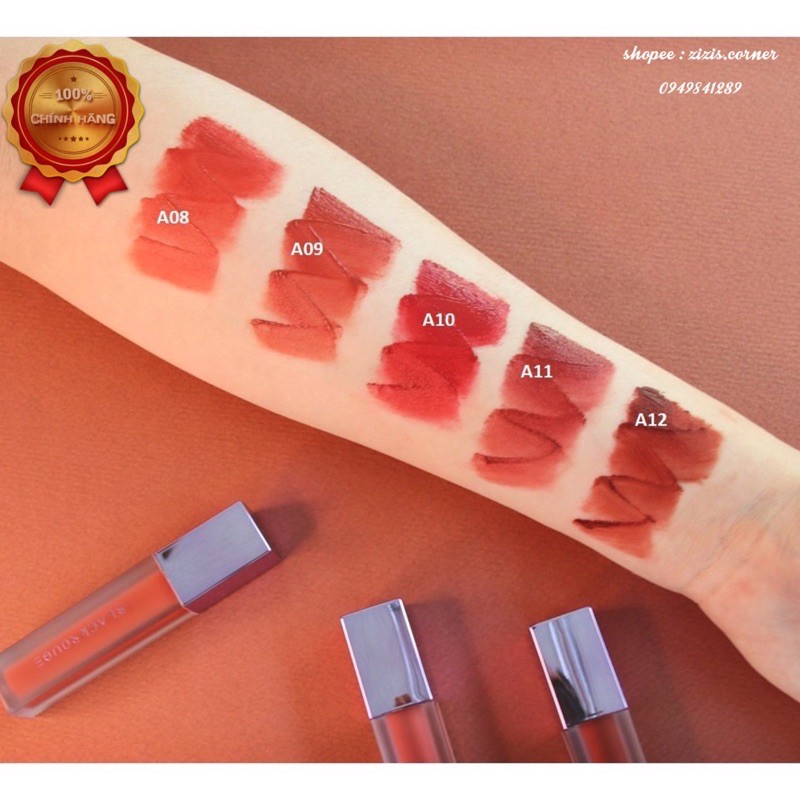 [Có sẵn 16 màu] SON KEM LỲ BLACK ROUGE CÁC MÀU HOT các ver từ 1-7