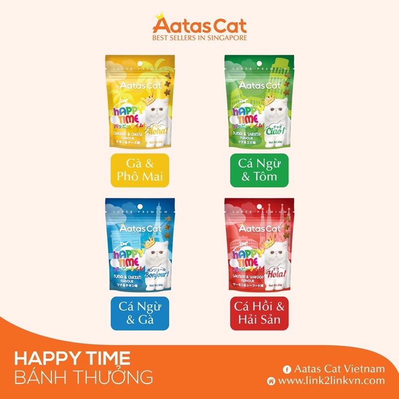 Bánh Thưởng AatasCat Happy Time  _ Best Sellers In Singapore