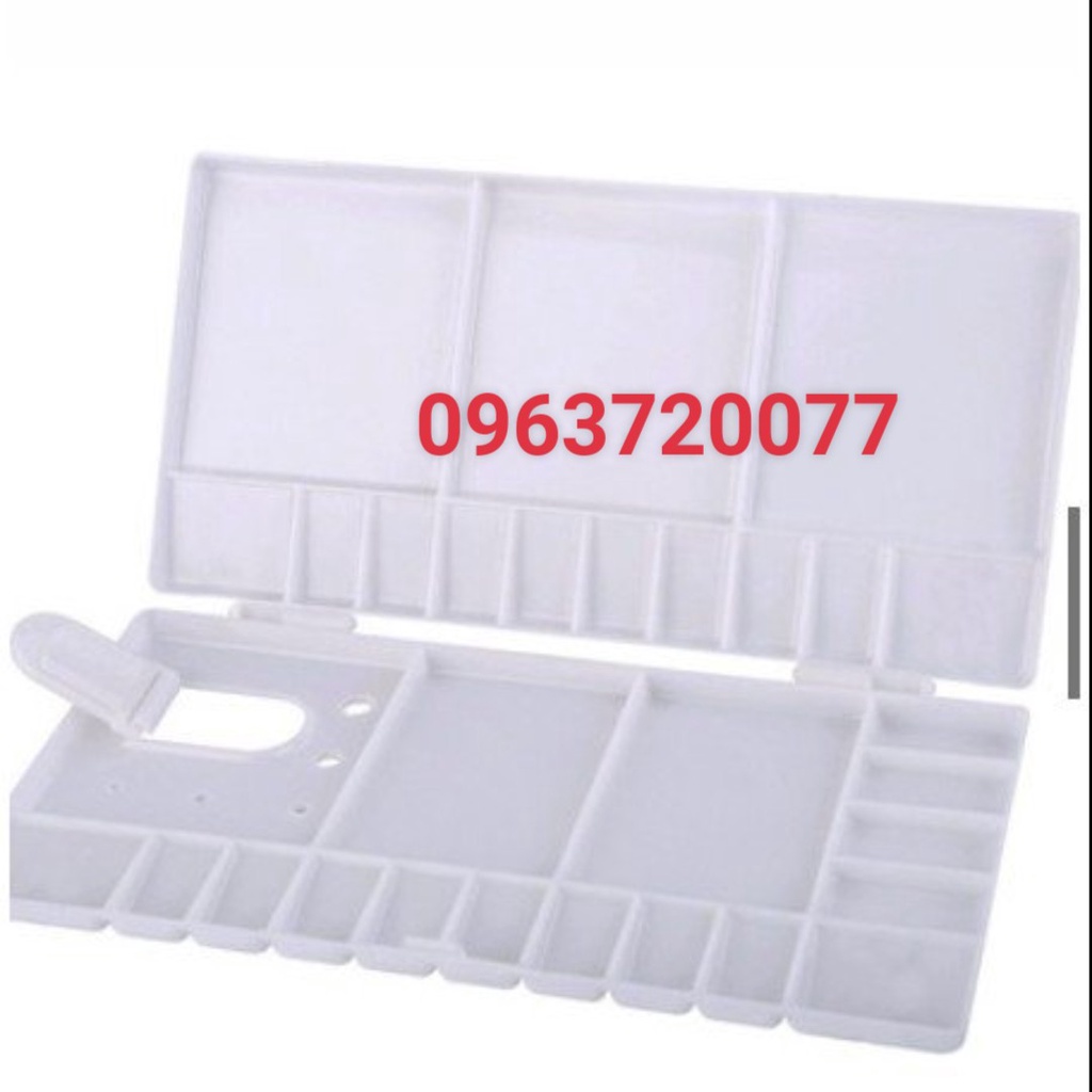 Khay Pha Màu Hình Chữ Nhật có nắp gập