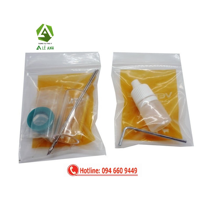 Xilanh tự động chủng đậu gà 2 kim, Bơm tiêm chủng đậu cho gà 2kim