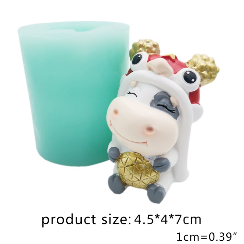 Khuôn Silicone Làm Bánh Hình Bò Sữa Đáng Yêu