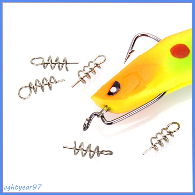 Hộp 50 Móc Lò Xo Mềm Cố Định Mồi Câu Cá Chuyên Dụng