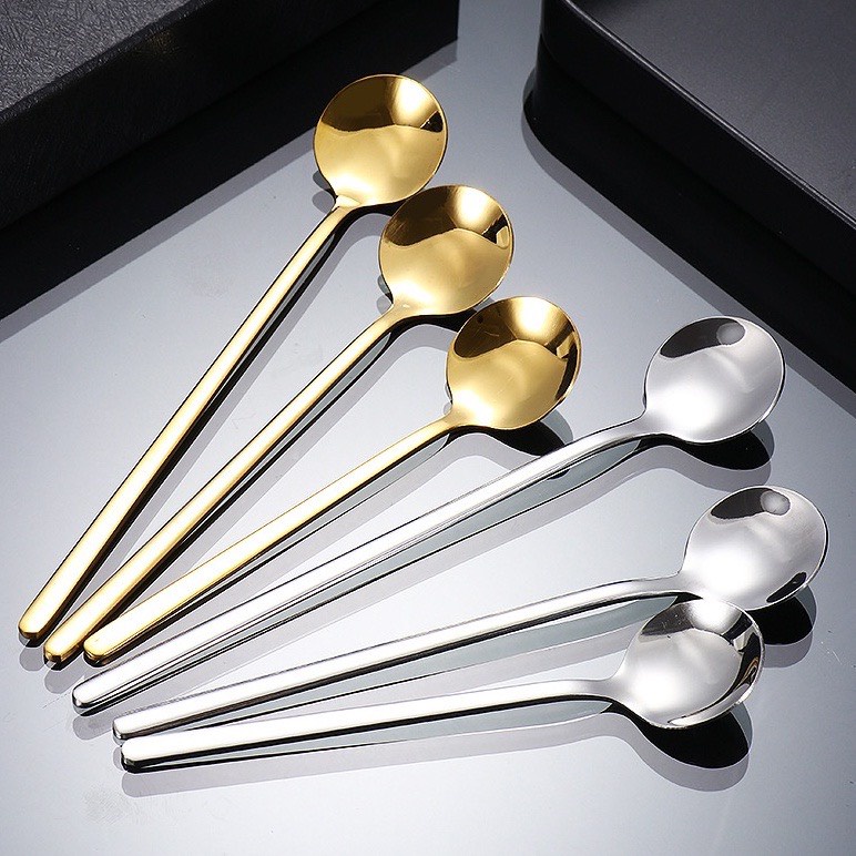 🔥 HÀNG HOT 🔥 Thìa cafe - Muỗng khuấy cafe TRÒN VÀNG