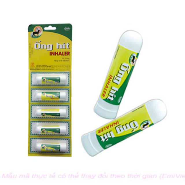 Ống Hít Sổ Mũi Bạc Hà Giúp Thông Mũi, Hết Nghẹt Mũi Viêm Xoang Inhaler