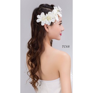 [Hana Gift] Hoa cài tóc cô dâu đính hạt - phụ kiện cưới