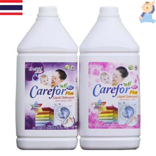 [CHỈ NHẬN GIAO HỎA TỐC NOWSHIP] NƯỚC GIẶT XẢ CAREFOR 6 IN 1 THÁI LAN CAN 3500ML