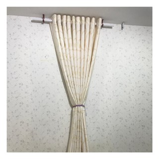 Rèm, màn cửa Ph Curtains (Ngang 300 x cao 270) hoa văn hiện đại trắng kem