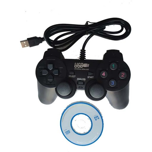 Tay game đơn có rung cho máy tính EW-2008 Cổng USB tự nhận BH 1 tháng 1 đổi 1