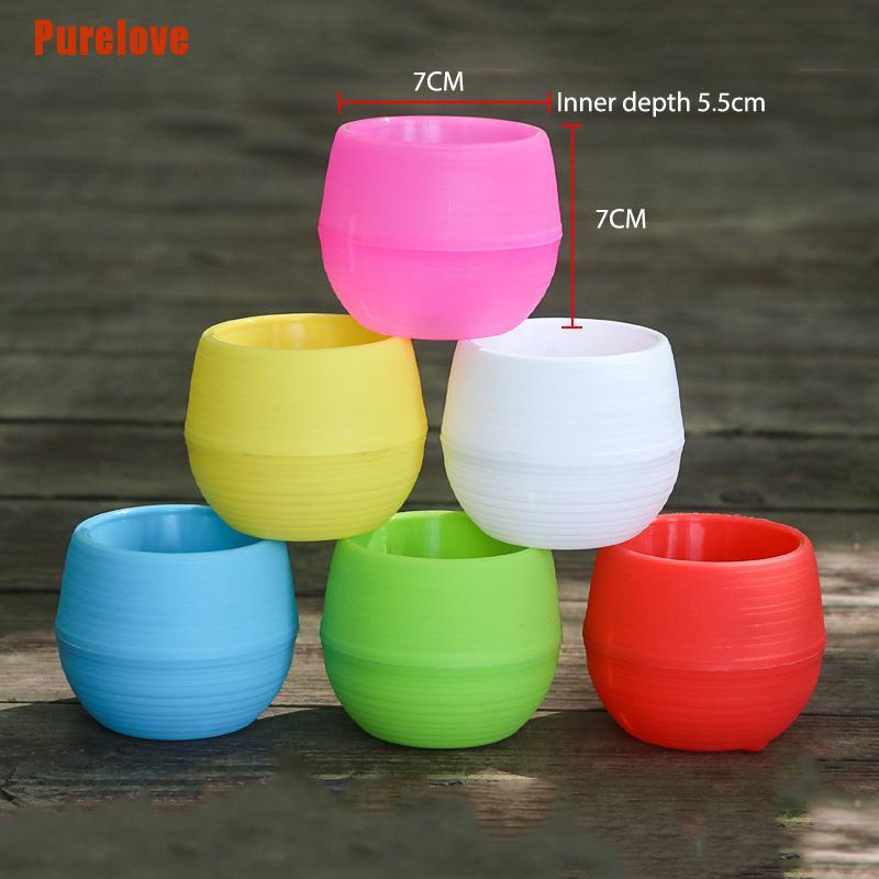Chậu Trồng Cây Mini Tự Động Thấm Hút Nước Kích Thước 7X