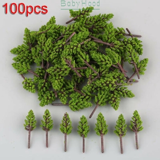 Model Trees Decoration Props Layout Train For N Z Scale Mini Supplies Pine 1.50 inch Green Simulation Artificial Scenery