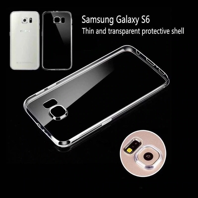 Ốp Lưng Trong Suốt Samsung S4 S6 S6edge S7 S8 S7edge S8plus Note3 Note4 Note5 J6plus A750 A50 A10 A20 A710 J3pro