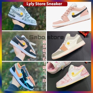 Giày Thể Thao Nữ Jordan 1 Low Hồng Vảy Sơn, JD Hồng Cam Các Mẫu cực hot cho Nữ Full Box 2021 -Lyly