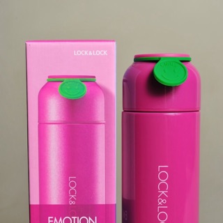 Bình giữ nhiệt Lock & Lock Emotion 380m - Hồng và Đen