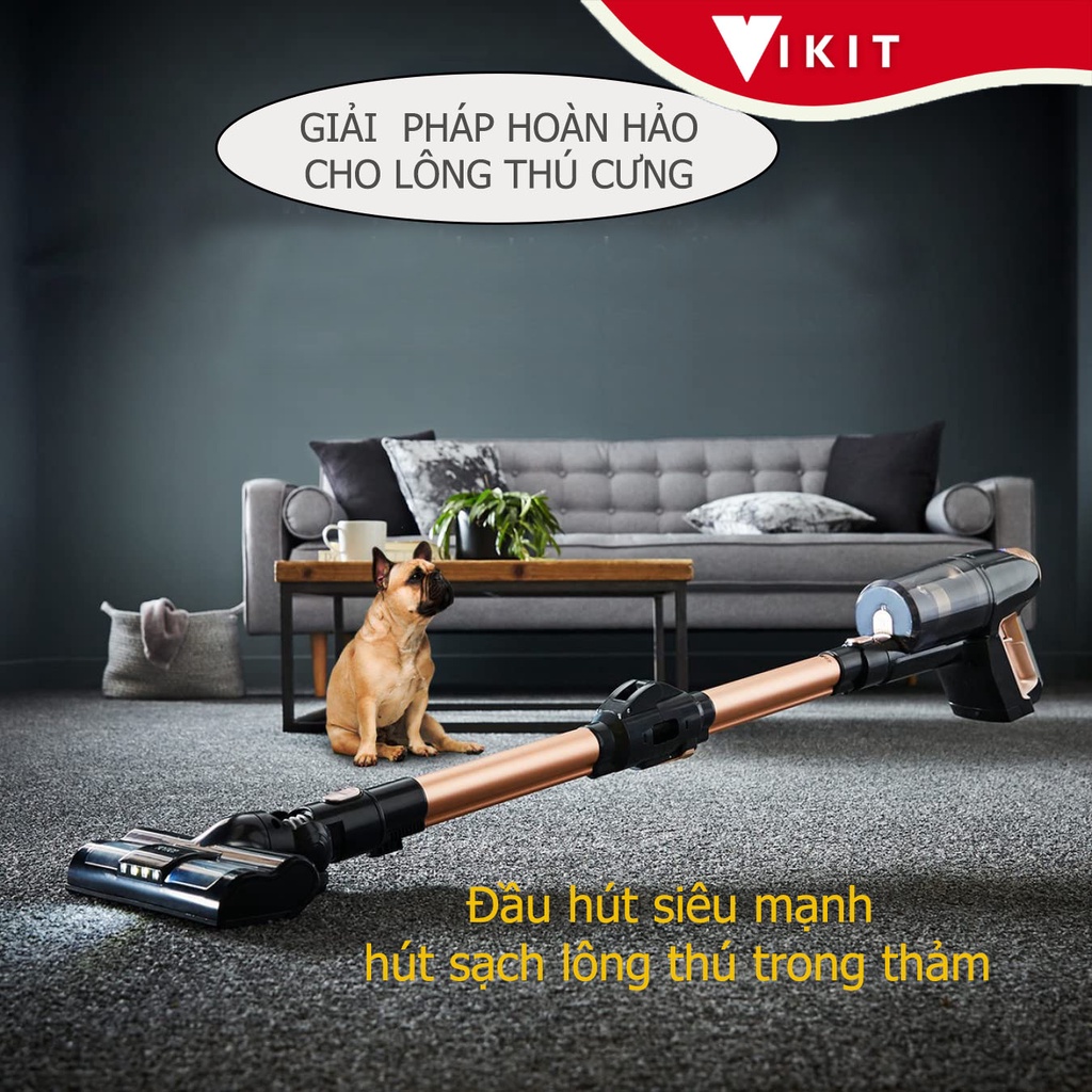 Máy Hút bụi cầm tay không dây thân gập siêu tiện lợi VKIT- M1