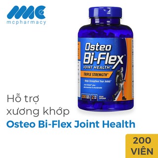 Osteo Bi-Flex Joint Health bổ sung Glucosamine, Chondroitin, MSM, Collagen, HA, Chai 200 viên
