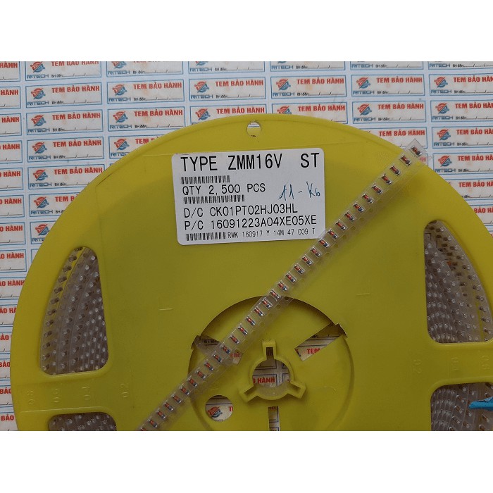 Combo 100 chiêc ZMM16, LL34 Diode 16V 1206 1/2W ST