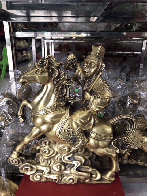 Mã Thượng Phong Hầu Cao 30cm Cầu Thăng Tiến Danh Vọng Vật phẩm phong thuỷ trưng bày để bàn