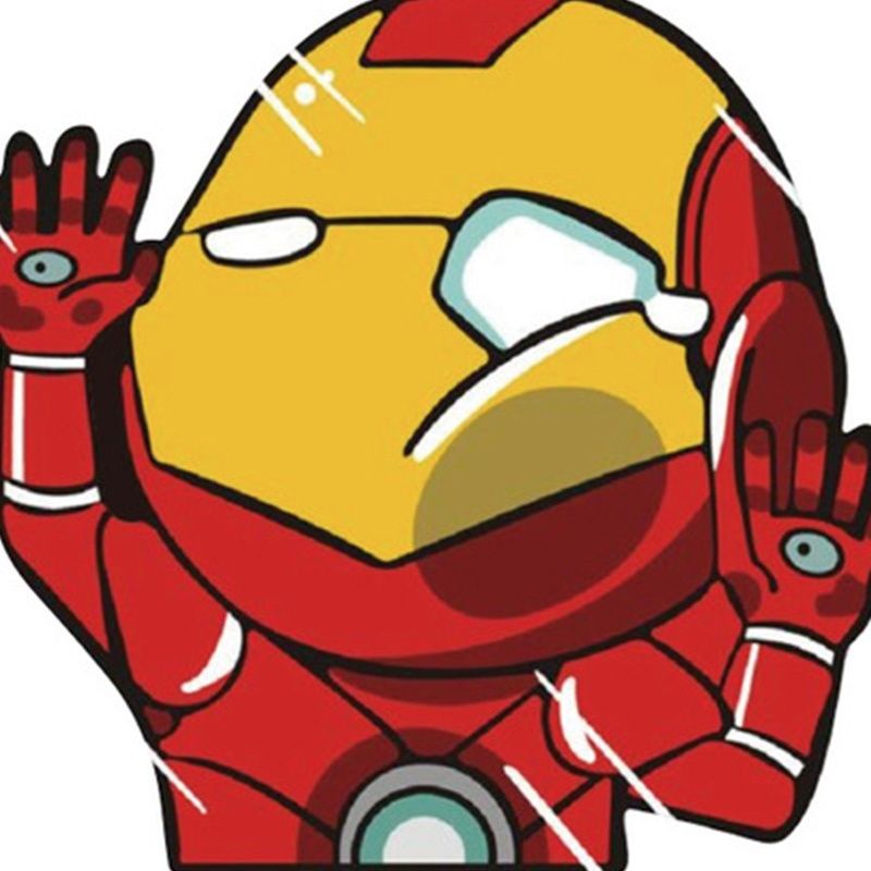 Miếng Dán Trang Trí Kính Xe Hơi/Mô Tô Hình Siêu Anh Hùng Marvel Cá Tính