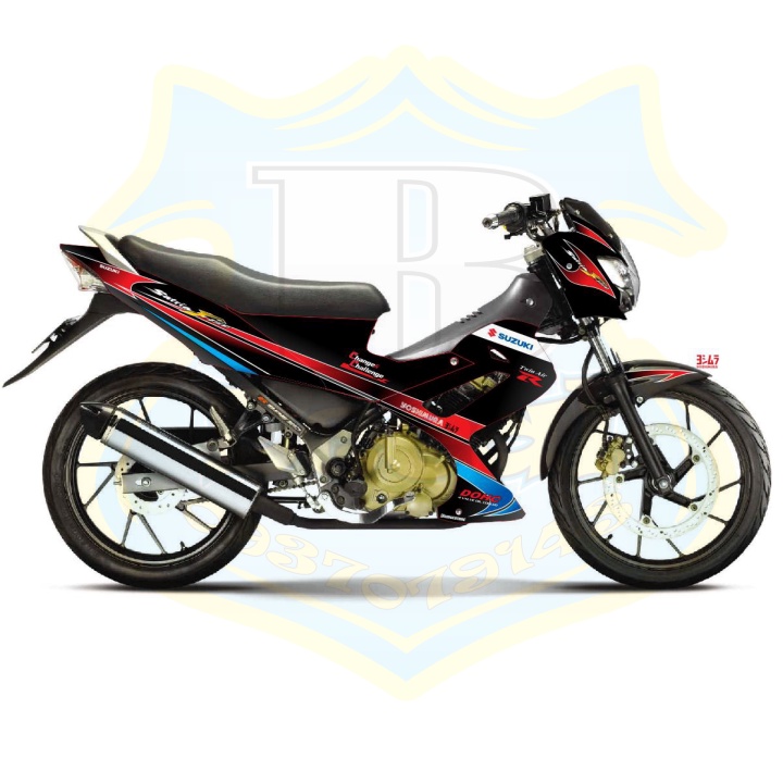 ( Quí khách vui lòng mang ra tiệm cho thợ dán ) Tem satria xăng cơ đời đầu