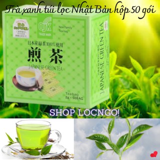 Trà xanh túi lọc Nhật Bản hộp 2gx50 gói - by Shop LocNgo