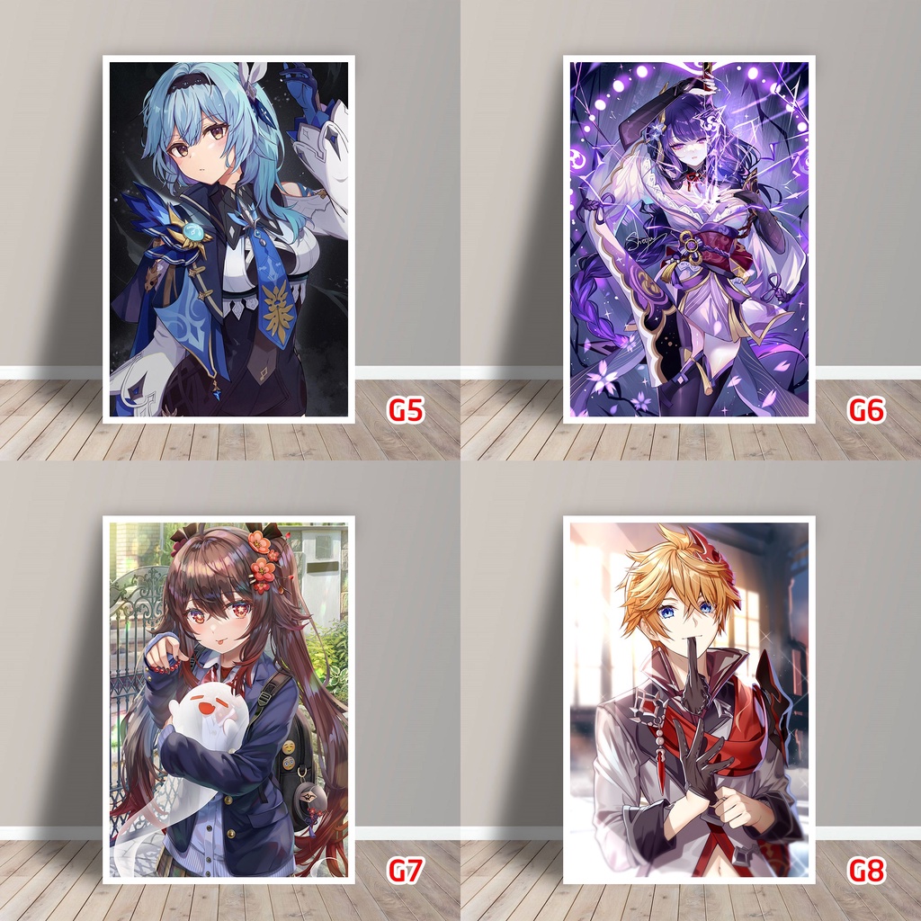 Tấm Postcard Cao Cấp Genshin Impact