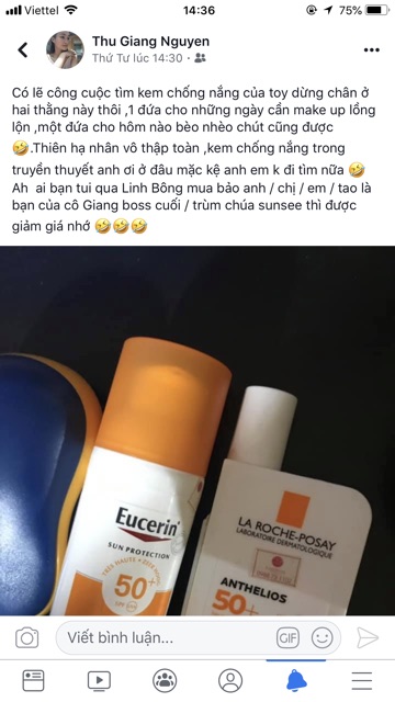 KEM CHỐNG NẮNG KIỀM DẦU EUCERIN OIL CONTROL DRY TOUCH SPF50+ | BigBuy360 - bigbuy360.vn