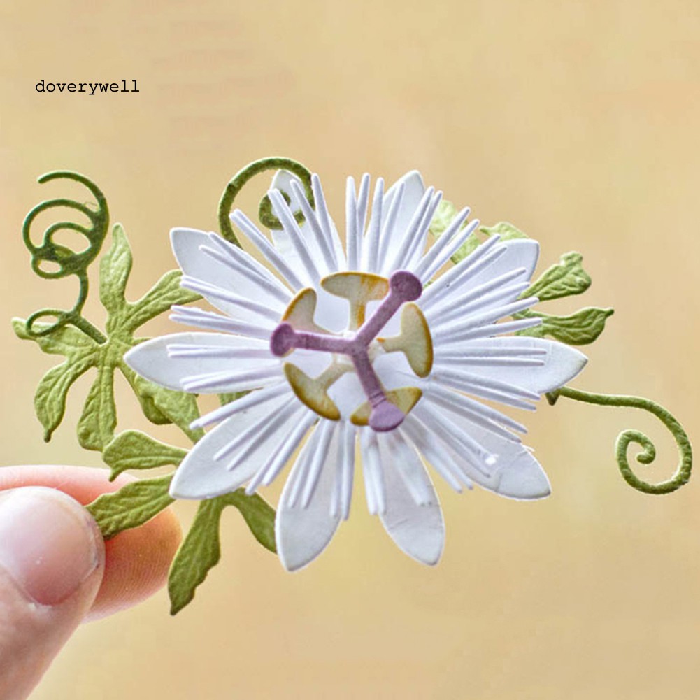 Khuôn Cắt Giấy Làm Từ Kim Loại Hình Bông Hoa Trang Trí Scrapbook