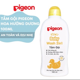 Sữa tắm gội 2 trong 1 tinh chất hoa hướng dương Pigeon 100ml