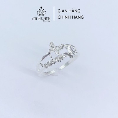 Nhẫn Bạc Dáng Hở Hình Cánh Bướm Thời Trang - Minh Canh Jewelry