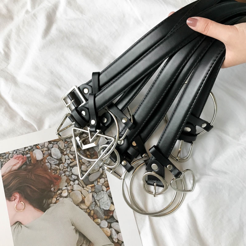 Dây Thắt Lưng Da Pu Thiết Kế Đơn Giản Thời Trang Cho Nữ