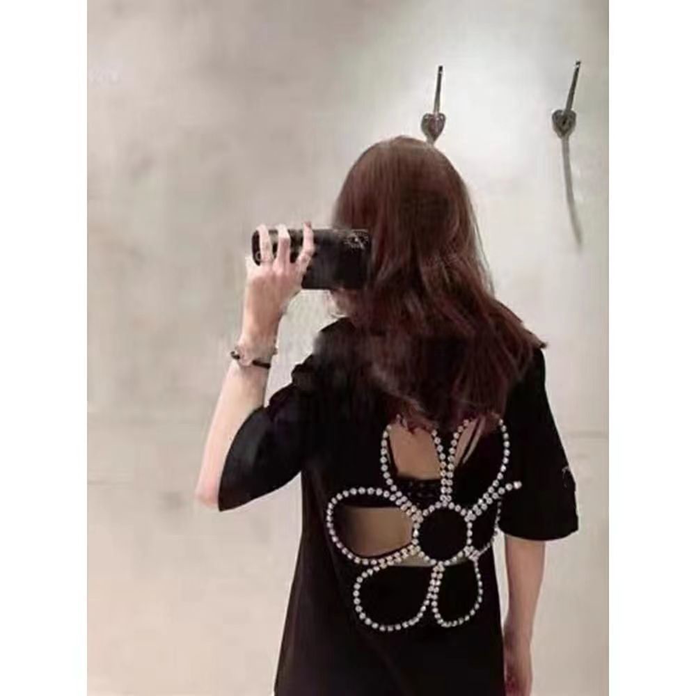 Áo Thun Tay Ngắn Cổ Tròn Dáng Rộng Thời Trang Cho Nữ