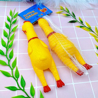 Đồ chơi con gà la hét vui nhộn cao 15cm