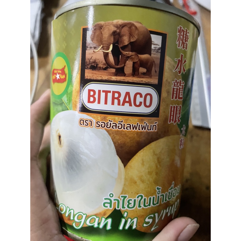 Nhãn Ngâm Đóng Lon 565g