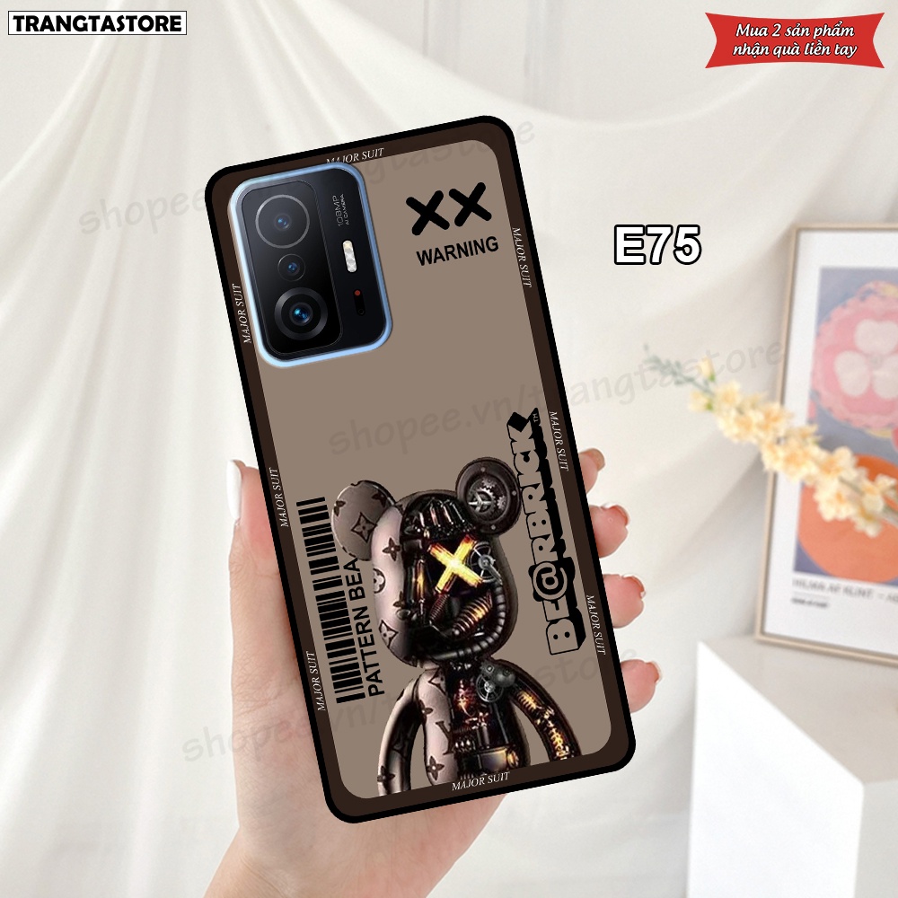 Ốp Xiaomi Mi 11T 5G / Mi 11T Pro 5G in hình gấu Bearbrick,Metal Style,Doremon siêu dễ thương chất lượng
