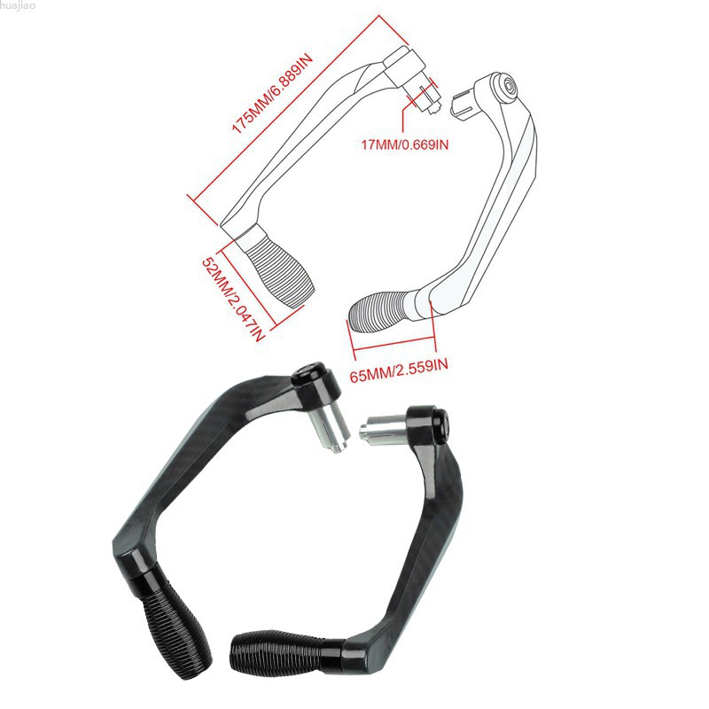 1 Cặp Khung Bảo Vệ Tay Thắng Xe Máy Chất Liệu Sợi Carbon Cnc