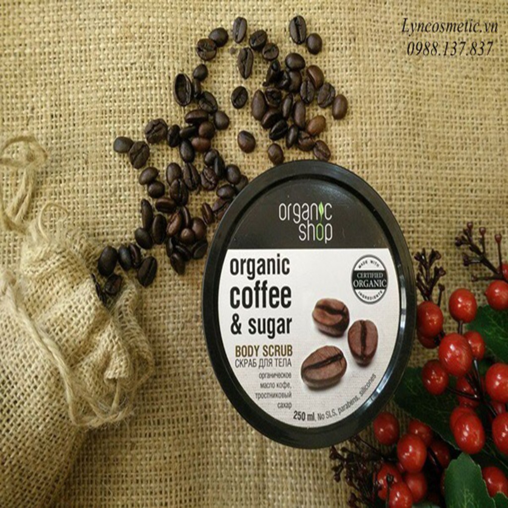 Tẩy tế bào chết ORGANIC COFFEE & SUGAR BODY SCRUB (Body)