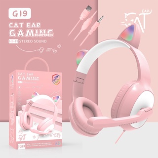 KRECOO Tai Nghe Mèo Kết Nối Chụp Tai Headphone Dễ Thương Có Mic Âm Bass Mạnh Mẽ Siêu dễ