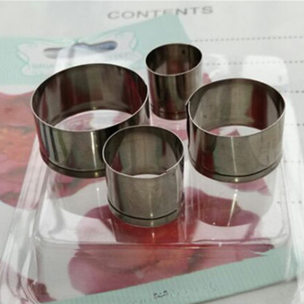 Bộ 4 khuôn cắt bánh dạng tròn