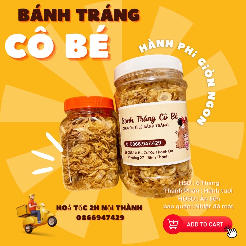 Hành Phi Giòn Thơm - Bánh Tráng Cô Bé