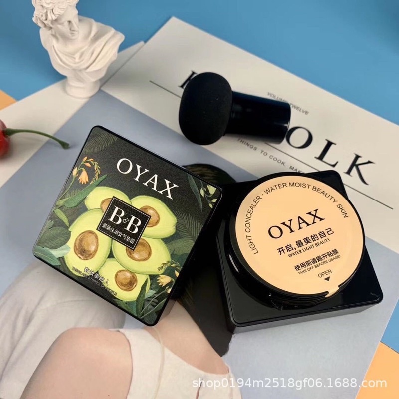 Phấn Nhung Tươi OYaX makeup mỏng nhẹ tặng kèm bông tán phấn