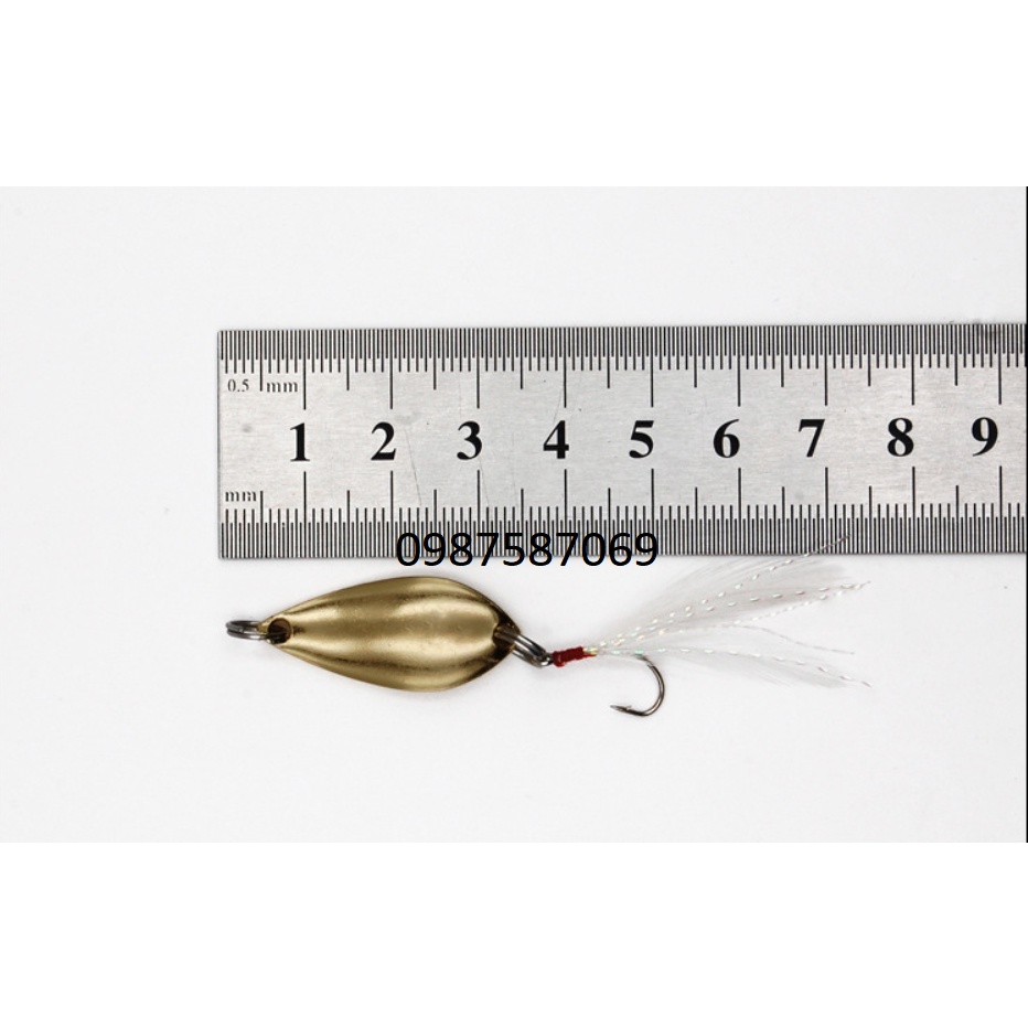 2 Mồi thìa lure  câu cá suối, mương 2.5g / 3.5g /5g