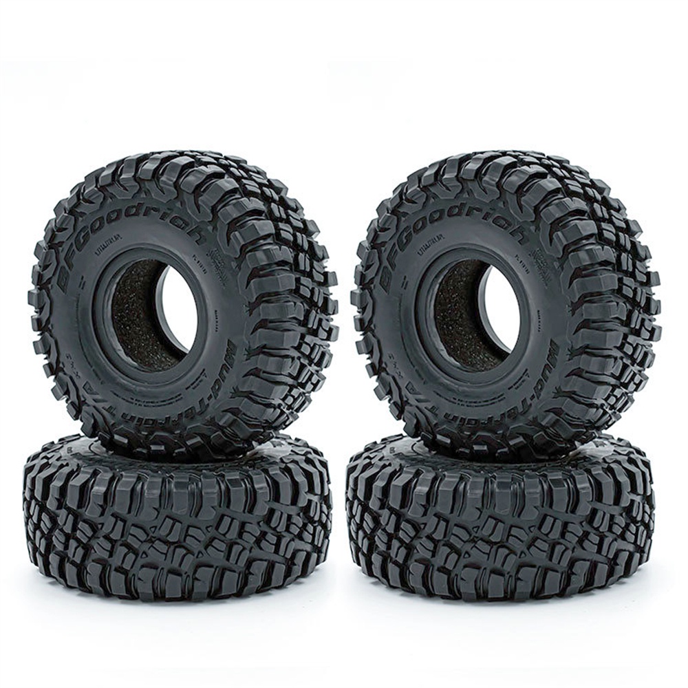 Set 4 Bánh Xe Cao Su 1.9 Inch 117mm Cho Xe Điều Khiển TRX4 TRX6 SCX10 D90 TK300 CC01 YIKONG 4102 4103 4082