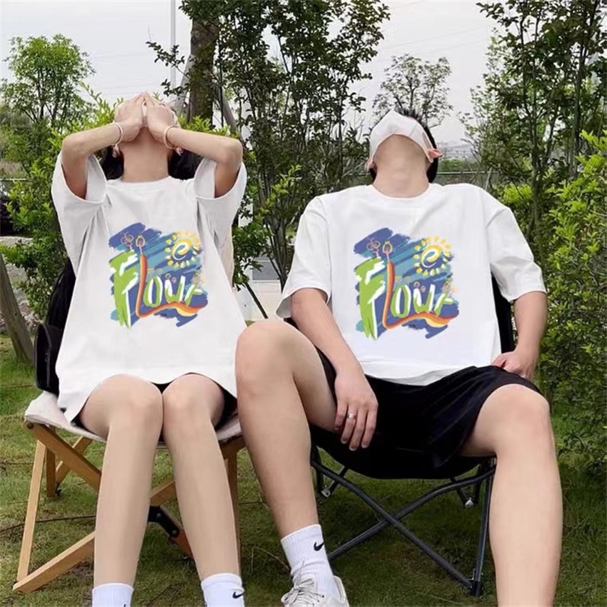 NRVP Áo Thun Nữ Oversize Cổ Tròn Thời Trang Hàn Quốc