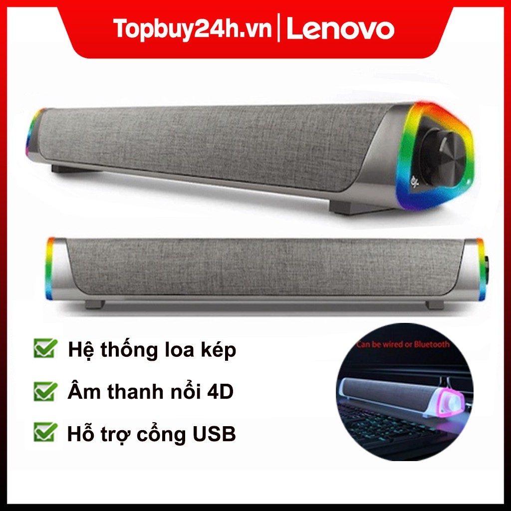 Loa có dây soundbar chính hãng Lenovo L101 - Âm thanh vòm 4D - Chất lượng Hi-Fi - Mẫu mới 2020 - Hàng có sẵn