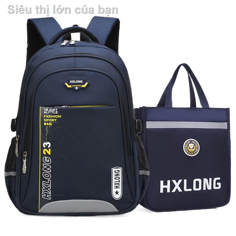 Cặp học sinh cấp 1 1-3-4-6 bé trai và bé gái balo siêu nhẹ, chống thấm nước dung tích lớn