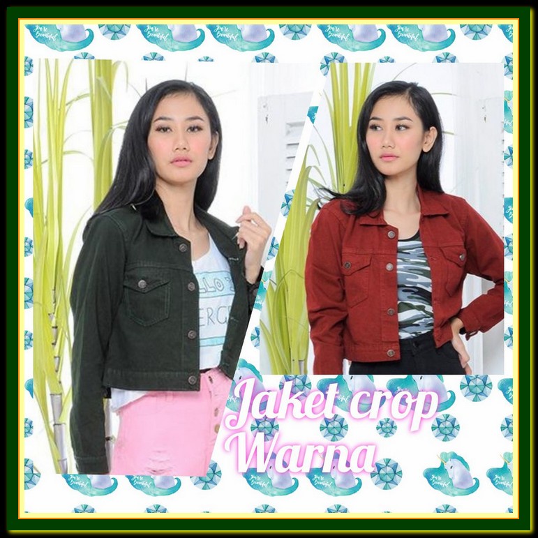 Áo Khoác Jean Crop Top Cao Cấp Nhập Khẩu Cao Cấp Cho Người Lớn FB520