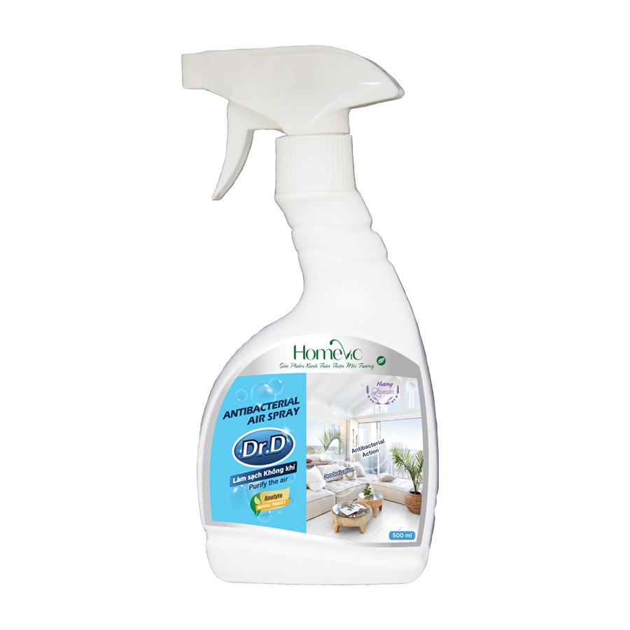 Combo Xịt kháng khuẩn không khí Dr.D 500ml và Lau bếp Botanic enzyme 100ml | BigBuy360 - bigbuy360.vn