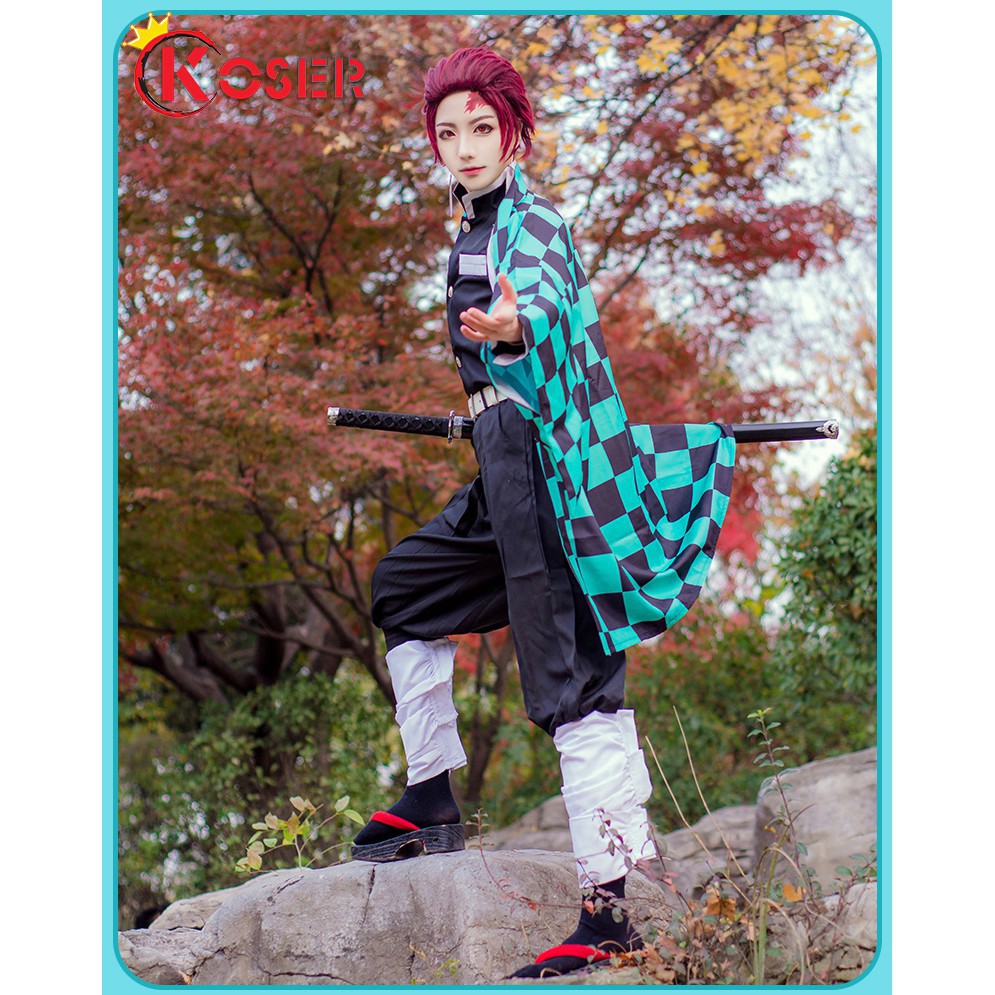 COSER KING Demon Slayer Kimetsu No Yaiba Cosplay Costume Leg Bandage Leg Dress Leg Bandage Kamado Tanjirou Zenitsu kanao Giyuu Shinobu Rengoku Kyoujurou Mitsuri Tokitou Muichirou Iguro Obanai Cosplay Costume legging